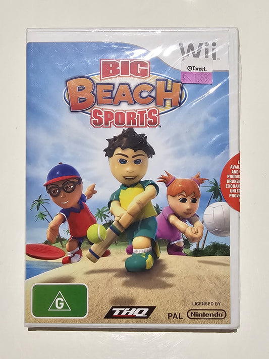 Big Beach Sports (Nintendo Wii, 2008) AUS PAL - Brand New & Sealed WII cover photo (Image 1) — Brand New (Sealed or Like New)