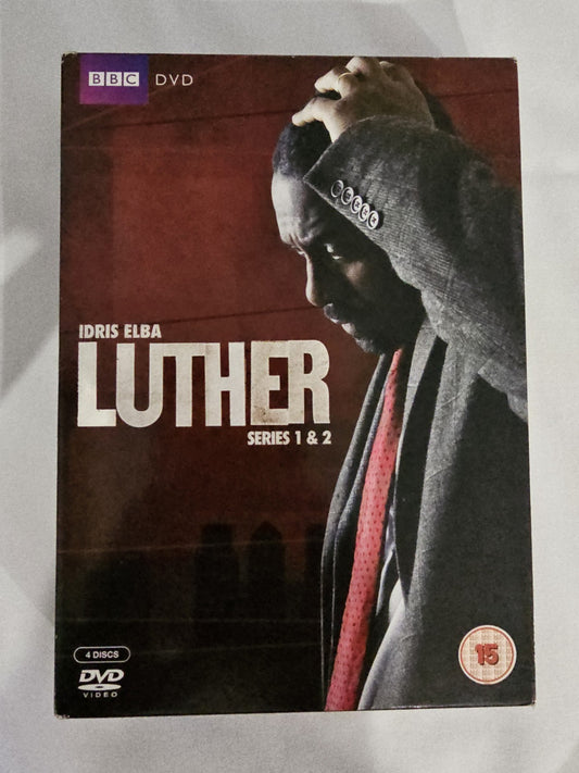 Luther: Series 1 and 2 DVD (2011) Idris Elba cert 15 4 discs Dvd case (Image 1) — Second-Hand