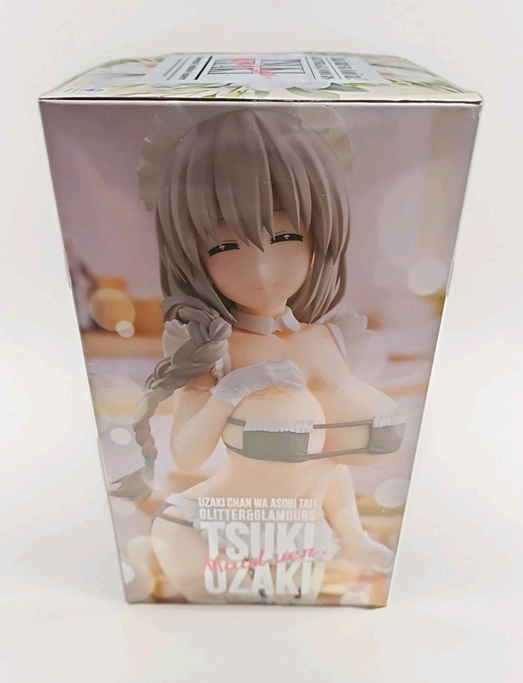Uzaki-chan (Wants to Hang Out) Tsuki Uzaki Figure GLITTER & GLAMOURS Maid Rare cap/hat front (Image 1) — Second-Hand