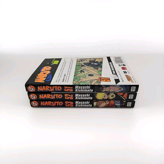 3x Naruto Manga Books SJ 51 - 52 - 53 book cover (Image 1) — Second-Hand