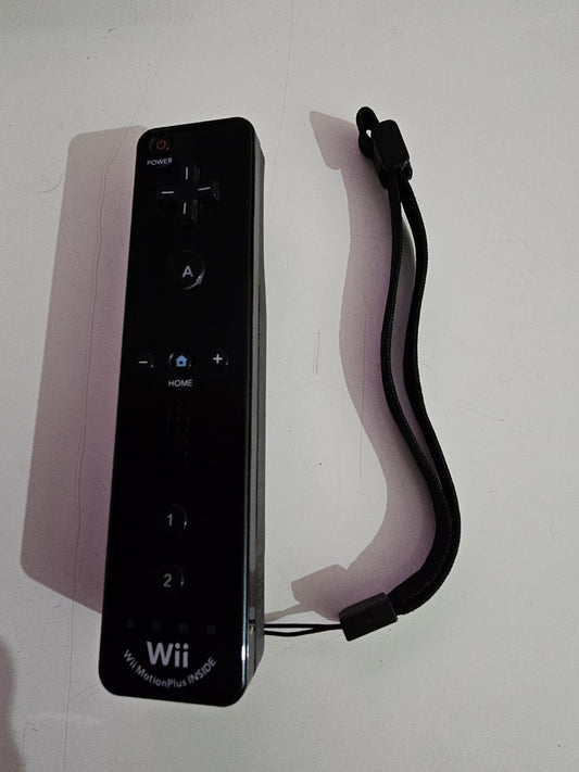 Genuine Nintendo Wii U / Wii Motion Plus Black Controller - Parts Or Repair WII cover photo (Image 1) — Broken (For Parts or