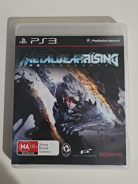Metal Gear Rising Revengeance PS3 PAL Sony PlayStation 3 Complete PS3 cover photo (Image 1) — Second-Hand