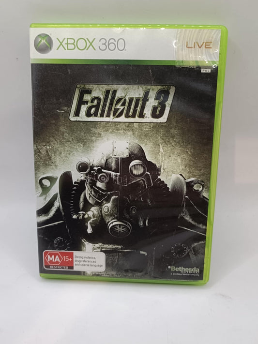Fallout 3 Xbox 360 With Survival Guide | Microsoft Xbox 360 Video Game | PAL XBOX 360 cover photo (Image 1) — Second-Hand