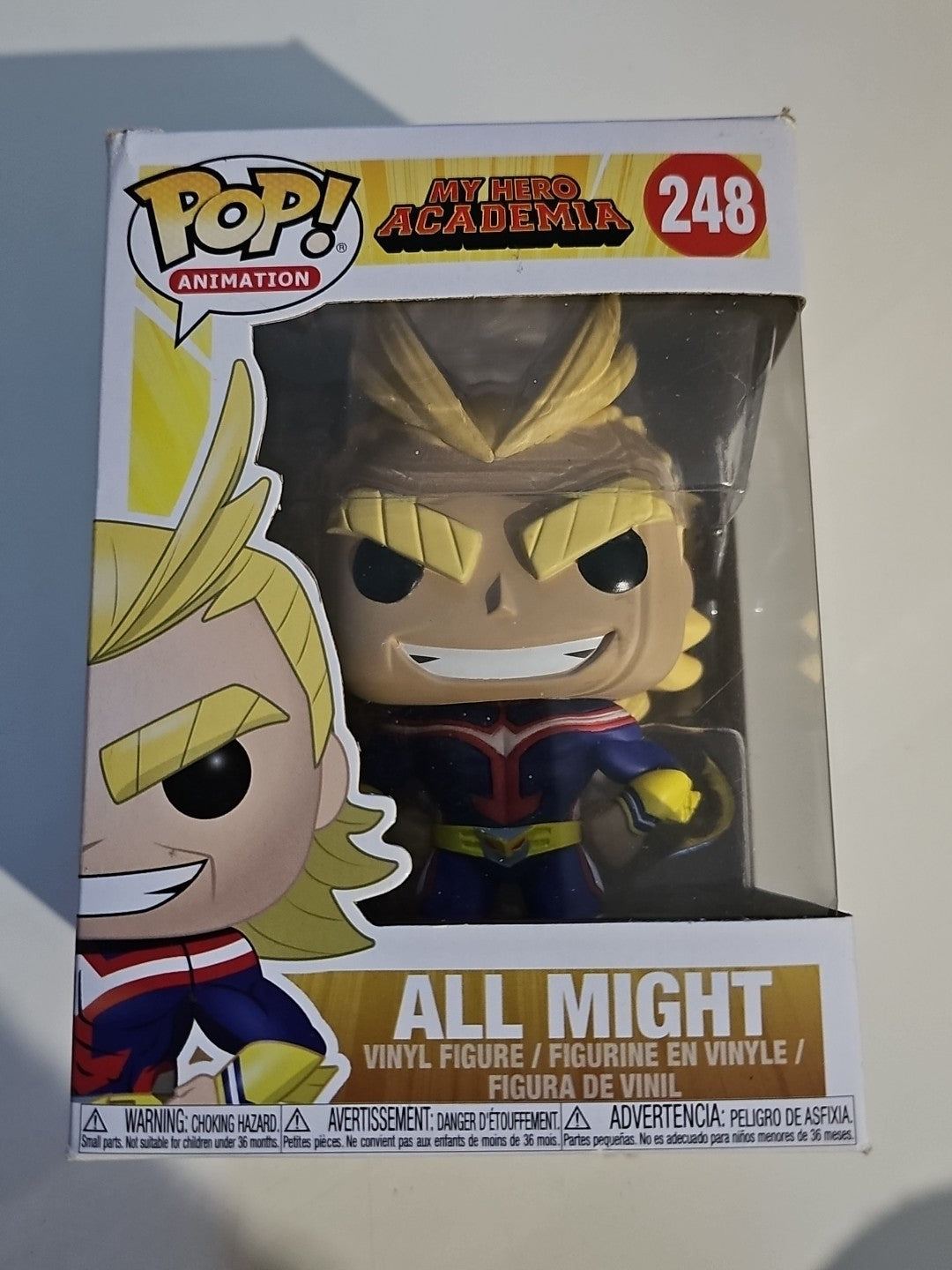 Funko Pop: All Might #248 My Hero Academia (new) W/protector Fast Delivery 🚚 cap/hat front (Image 1) — Brand New (Sealed or L