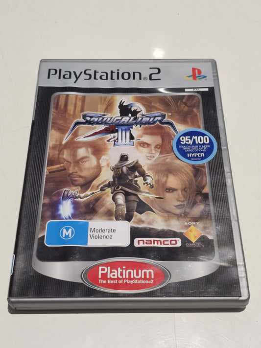Soul Calibur III PS2 Sony Playstation PAL Complete With Manual + Tested cap/hat front (Image 1) — Second-Hand