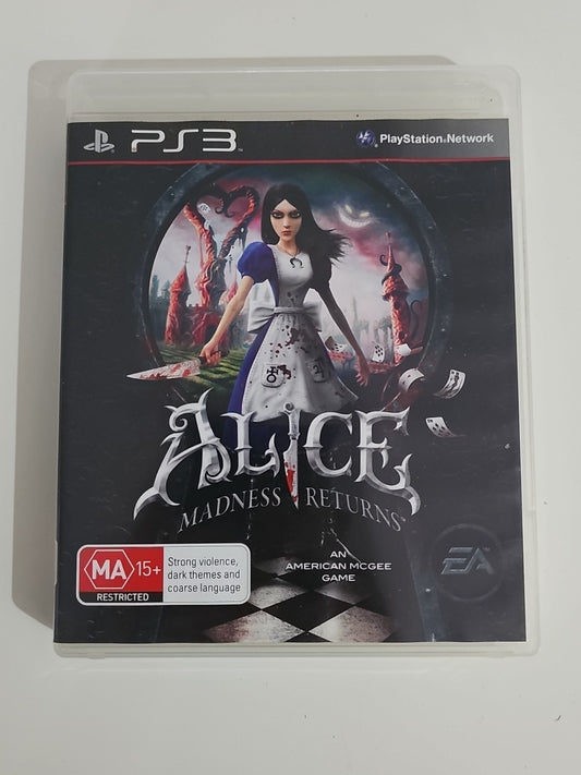 Alice: Madness Returns for the Sony Playstation 3 Complete With Manual cap/hat front (Image 1) — Second-Hand