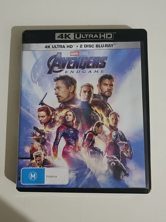 Avengers-Endgame | Blu-ray + Uhd (Blu-ray, 2019) Region Free Blu-Ray case (Image 1) — Second-Hand