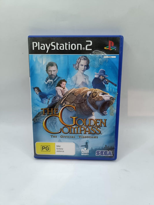 The Golden Compass PlayStation 2 PS2 Game w' Manual cap/hat front (Image 1) — Second-Hand