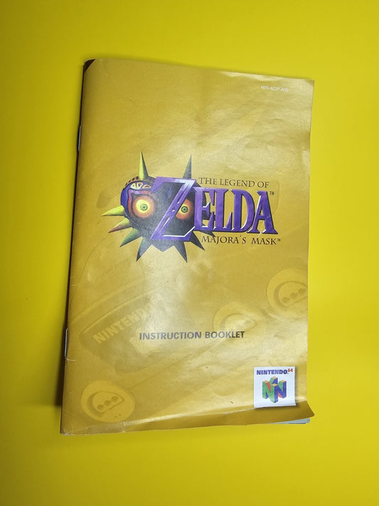 Legend of Zelda Majoras Mask Nintendo 64 N64 PAL Manual Only Nostalgic cover photo (Image 1) — Second-Hand