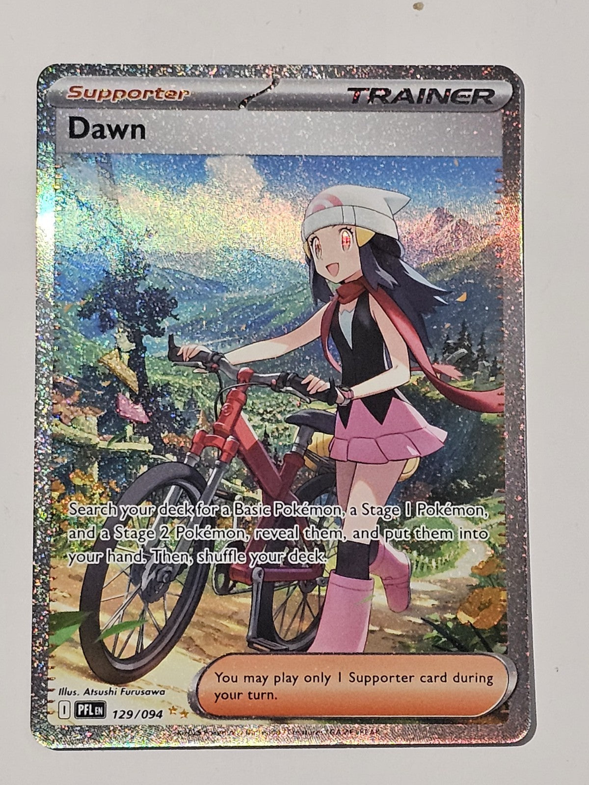 Dawn Pokemon Phantasmal Flames #129 Trainer - Pack Fresh - Near Mint cap/hat front (Image 1) — Preowned