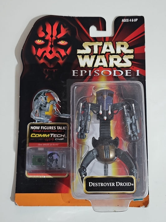 Star Wars DESTROYER DROID 1998 Episode 1 Phantom Menace New In Package Hasbro cap/hat front (Image 1) — Brand New (Sealed or