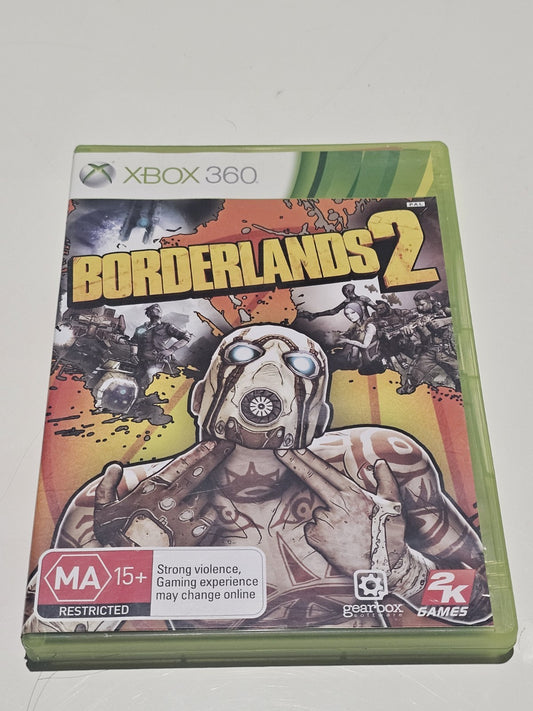 Borderlands 2 - Xbox 360 - Complete with Manual - PAL XBOX 360 cover photo (Image 1) — Second-Hand