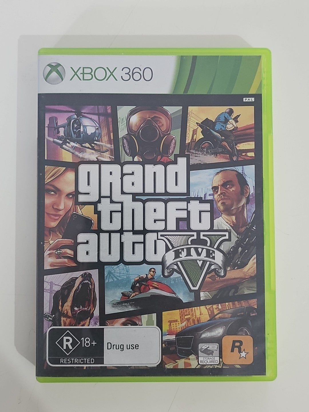Grand Theft Auto V (Microsoft Xbox 360, 2013) PAL XBOX 360 cover photo (Image 1) — Second-Hand