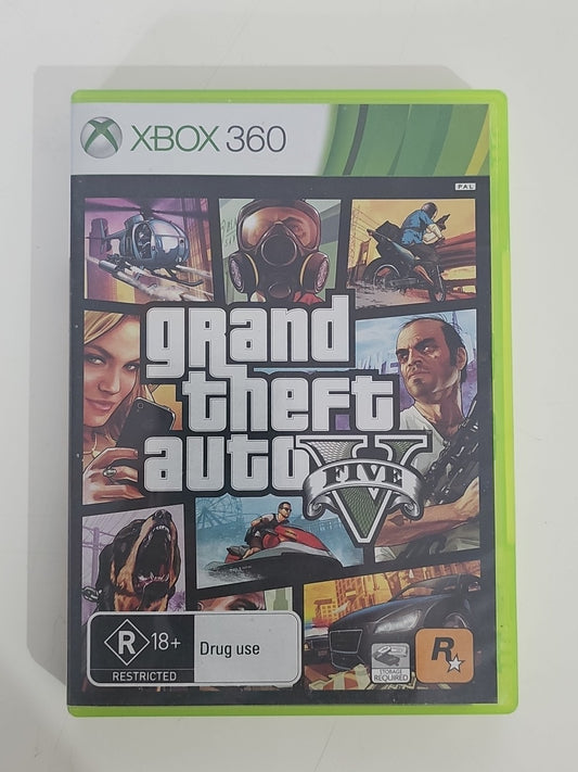Grand Theft Auto V (Microsoft Xbox 360, 2013) PAL XBOX 360 cover photo (Image 1) — Second-Hand