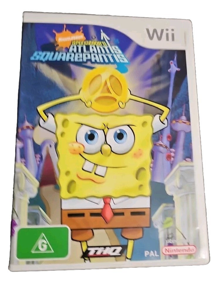 SpongeBob's Atlantis SquarePantis - Nintendo Wii WII cover photo (Image 1) — Second-Hand