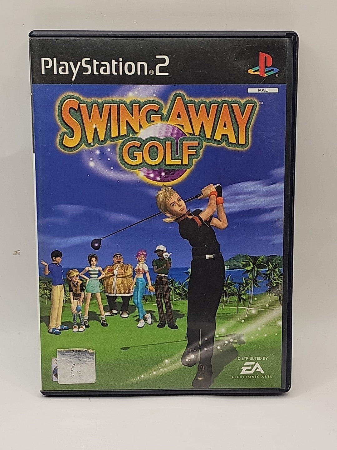 Swing Away Golf PS2 PlayStation 2 Complete CIB cap/hat front (Image 1) — Second-Hand