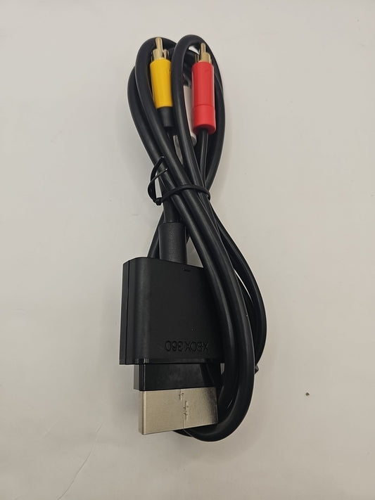 Genuine Original Microsoft XBOX 360 Console Composite TV AV CABLE XBOX 360 cover photo (Image 1) — Second-Hand