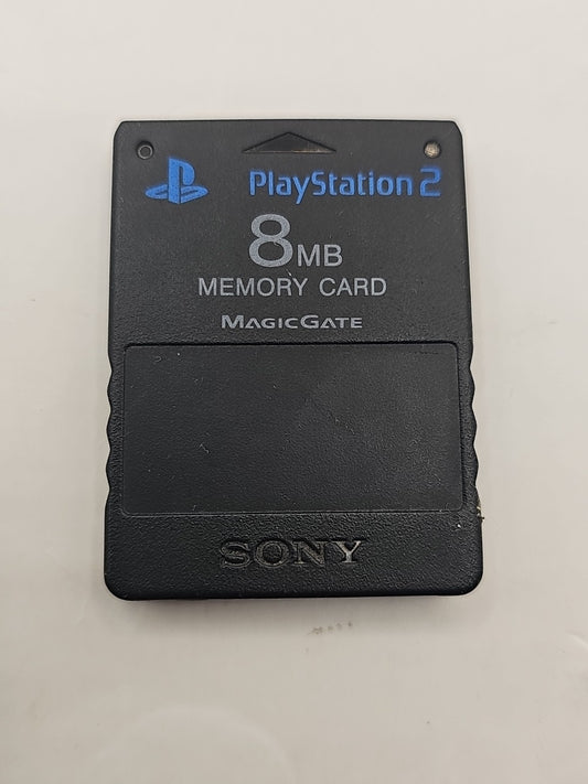 Official Original OEM Sony PlayStation 2 II Memory Card (Black) PS2 Authentic! cap/hat front (Image 1) — Second-Hand