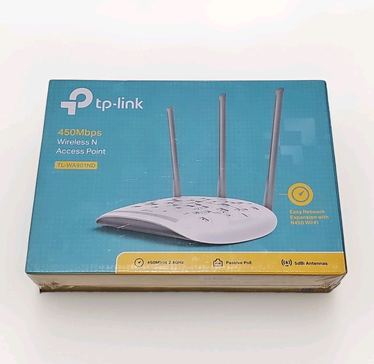 TP-Link TL-WA901N 450Mbps Wireless N Access Point, Multiple Operation Modes, WPA product photo (Image 1) — Second-Hand