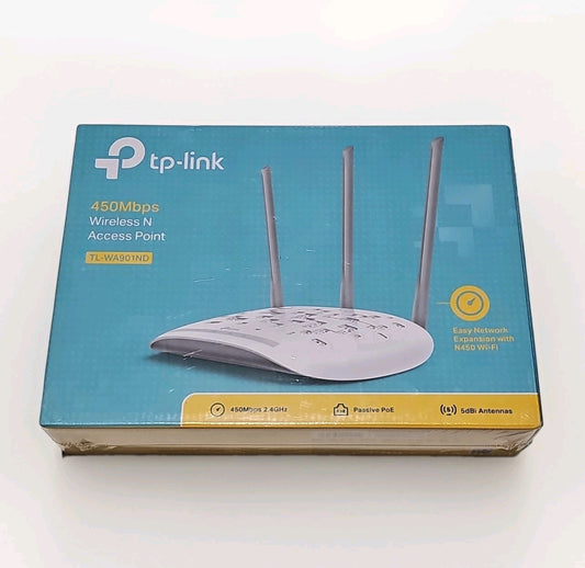 TP-Link TL-WA901N 450Mbps Wireless N Access Point, Multiple Operation Modes, WPA product photo (Image 1) — Second-Hand