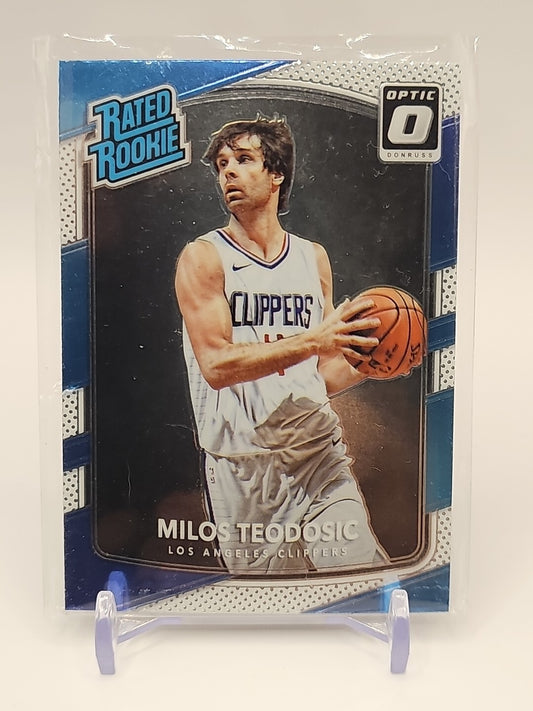 2017-18 Panini Donruss Optic Rated Rookie Red Yellow #155 Milos Teodosic product photo (Image 1) — Second-Hand