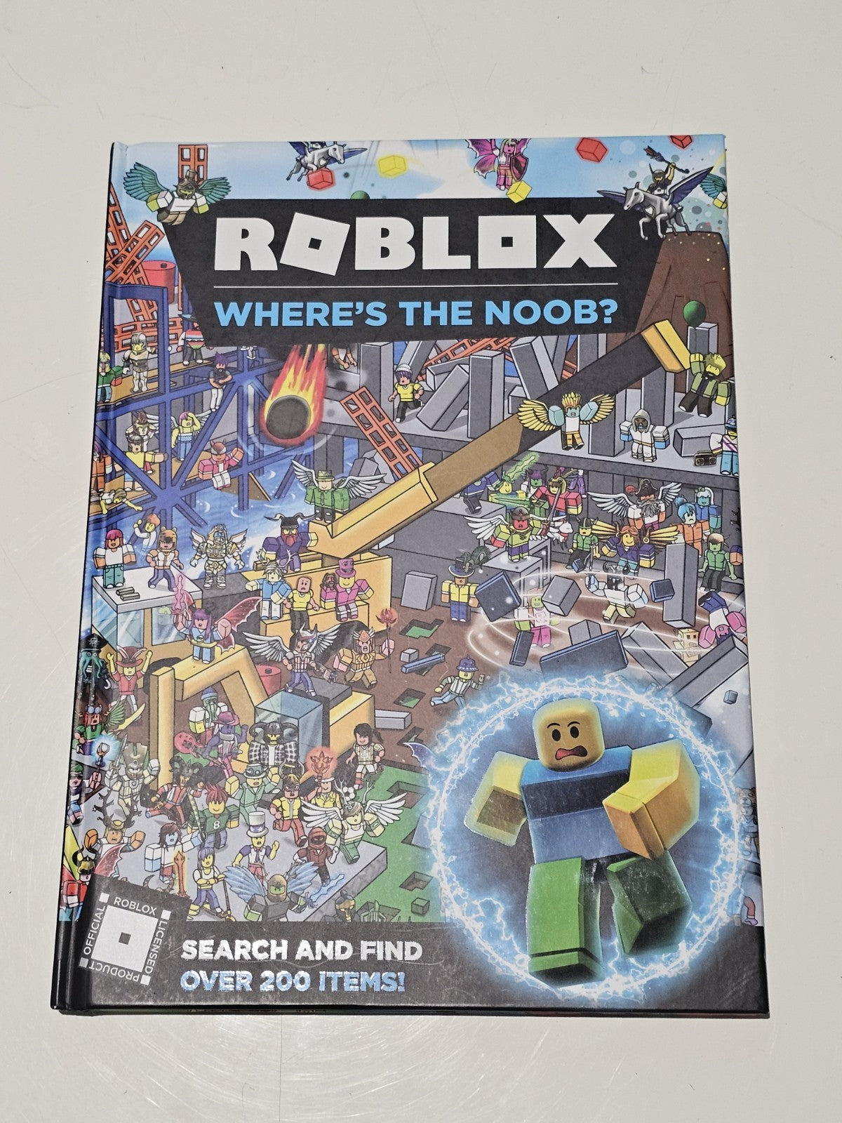 Roblox Where’s the Noob? Search and Find Hardcover Book book cover (Image 1) — Second-Hand