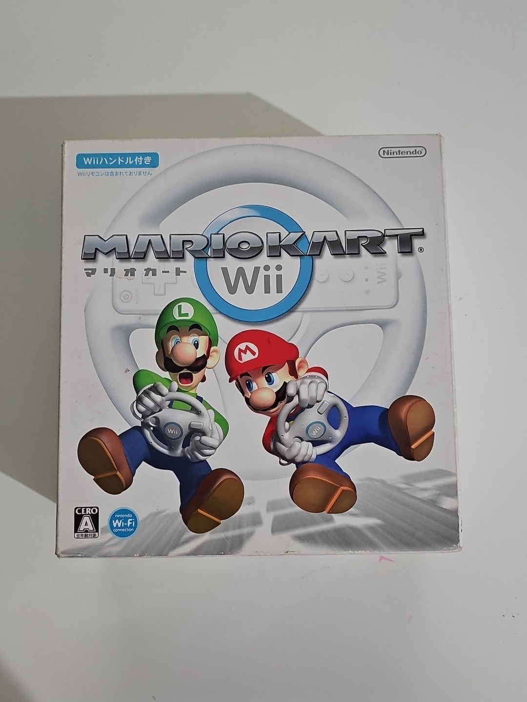 Mario Kart Wii Wheel Bundle Japanese Version Complete Aus Seller Game + Wheel WII cover photo (Image 1) — Second-Hand
