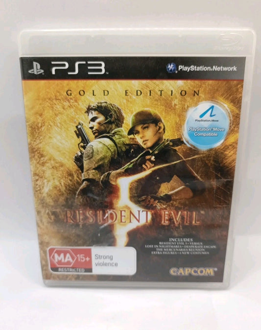 Resident Evil 5 - PS3 - Sony Playstation 3 - PAL - Complete With Manual PS3 cover photo (Image 1) — Second-Hand