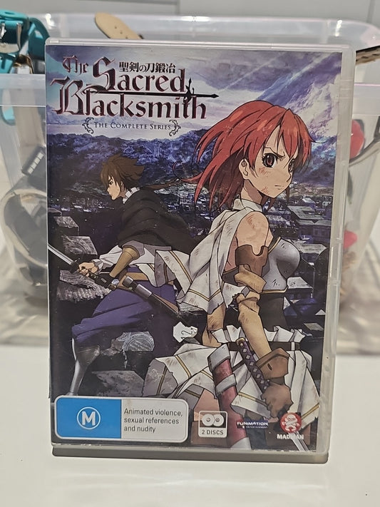The Sacred Blacksmith Complete Series (DVD,2009) Dual Language FUNimation Anime Dvd case (Image 1) — Second-Hand