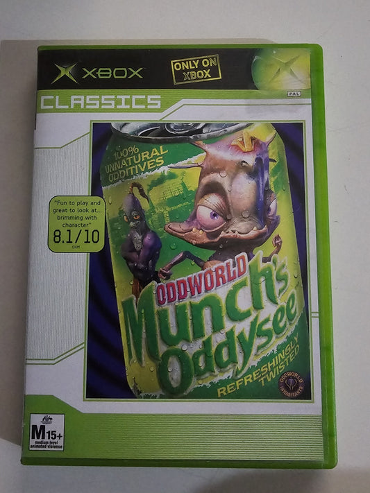 Oddworld Munch's Oddysee XBOX Microsoft Original AUS PAL - Ex Rental cover photo (Image 1) — Tested