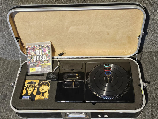 PS3 DJ Hero Renegade Edition With Case Turntable & Game Tested Working PS3 cover photo (Image 1) — Second-Hand