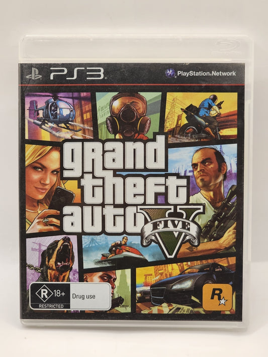 Grand Theft Auto V 5 - PlayStation 3 (PS3) PS3 cover photo (Image 1) — Second-Hand