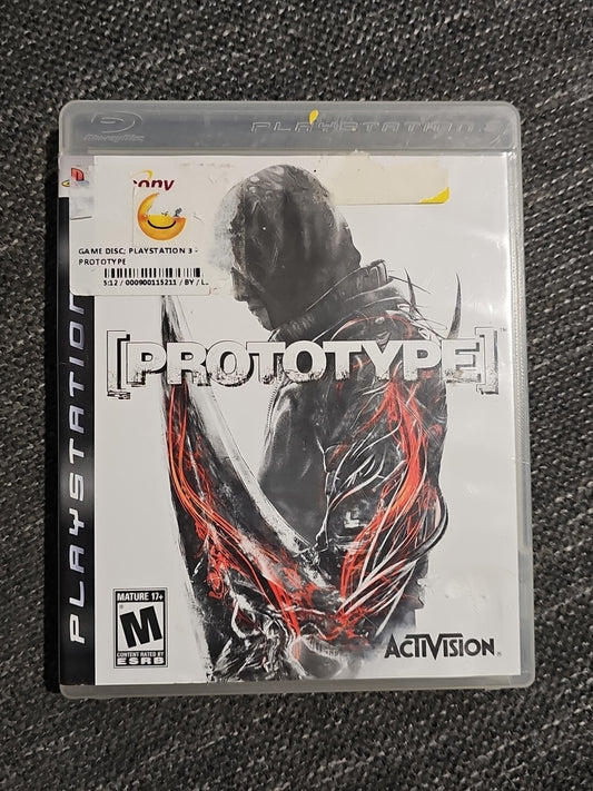 Prototype (PS3) Region 1 PS3 cover photo (Image 1) — Second-Hand