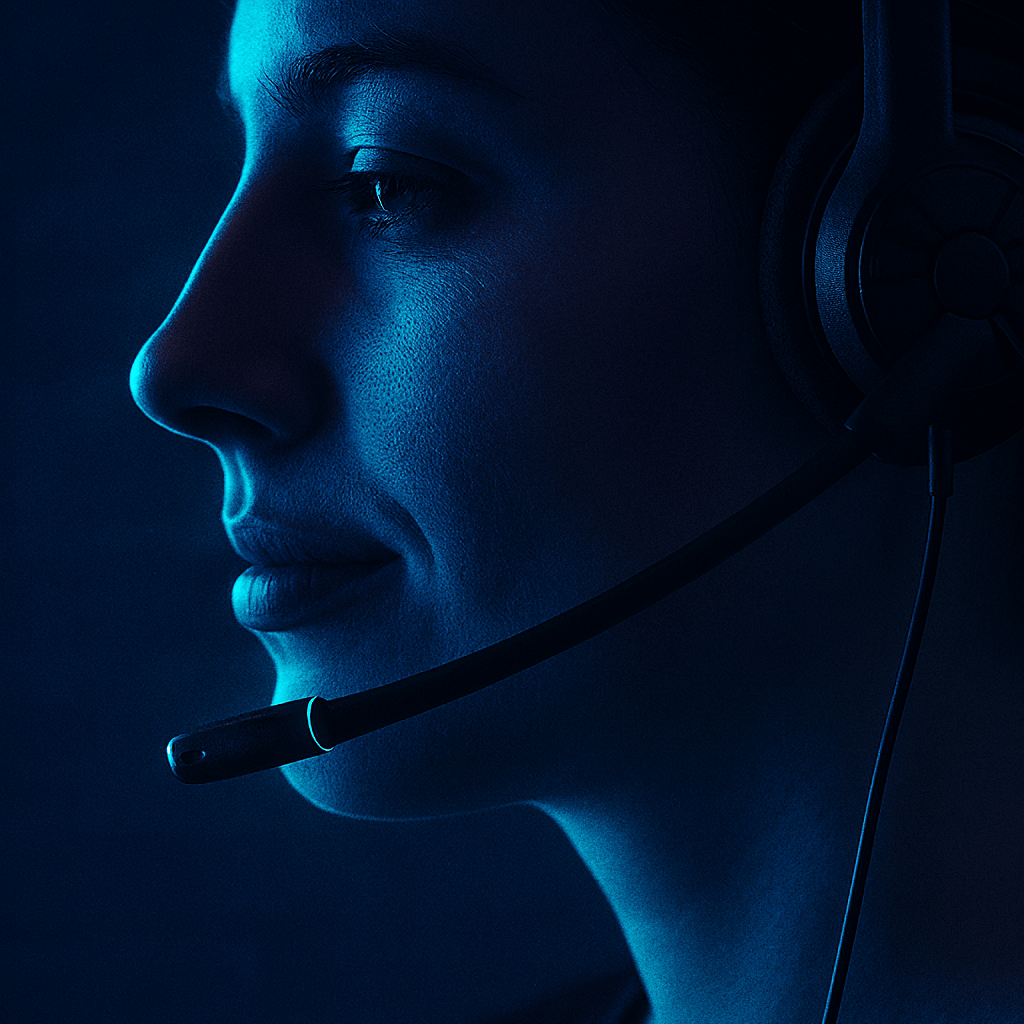 Customer support headset with microphone – Perth Pickers second-hand electronics and accessories.