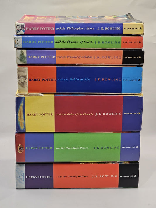 Harry Potter Complete Series Set Books 1-7 JK Rowling book cover (Image 1) — Second-Hand