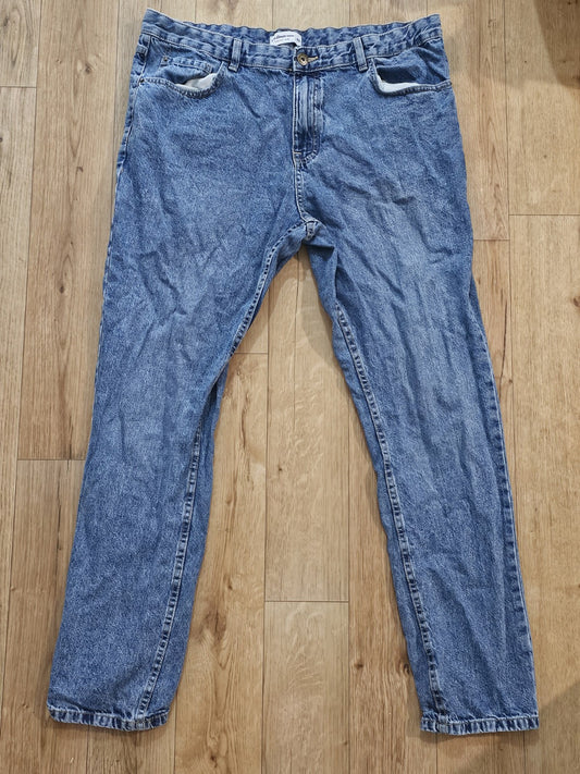 Denim Company Dark Wash Jeans Button Fly Denim Pants Size 40 Mens cap/hat front (Image 1) — Second-Hand