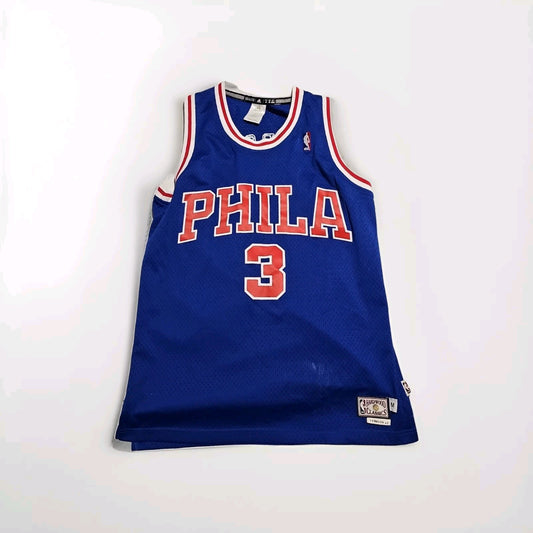 Adidas Philadelphia 76ers Allen Iverson #3 Jersey Men Size Medium Length +2 product photo (Image 1) — Second-Hand