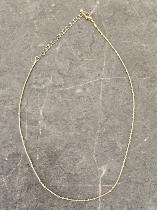 Yellow Gold Cable Link Chain Necklace 46cm cap/hat front (Image 1) — Second-Hand