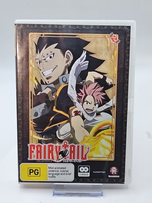 Fairy Tail DVD Anime Collection 2 : Episodes 13-24 PAL Region 4 Rated PG Dvd case (Image 1) — Second-Hand