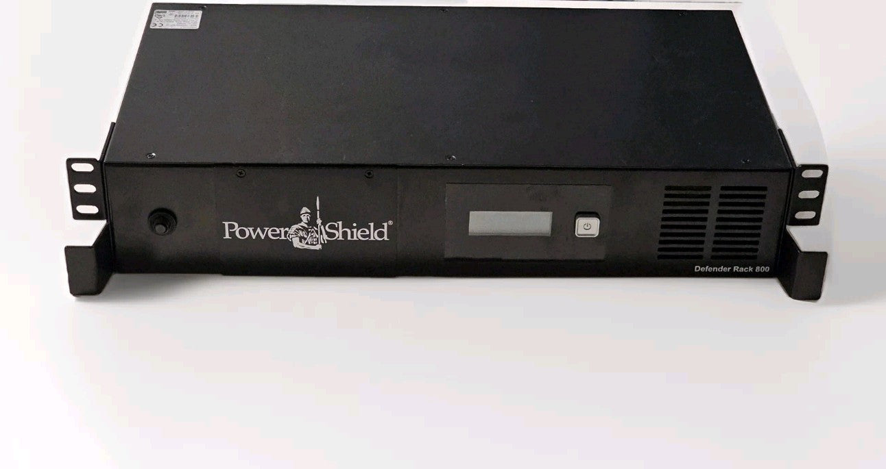 PowerShield Defender Rackmount PSDR800 800VA / 480W UPS ,Line Interative Simula product photo (Image 1) — Second-Hand